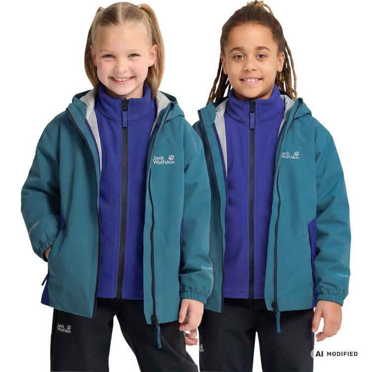 Jack Wolfskin Jack Wolfskin ICELAND 3IN1 JKT K Fleecejacke Kinder - galapagos - 0 | SportScheck