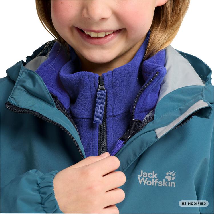 Jack Wolfskin Jack Wolfskin ICELAND 3IN1 JKT K Fleecejacke Kinder - galapagos - 4 | SportScheck