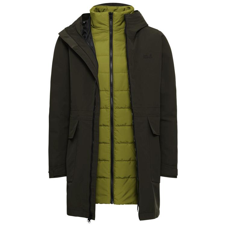 Jack Wolfskin Jack Wolfskin NABUR 3IN1 COAT W Funktionsjacke Damen - obsidian moss - 0 | SportScheck