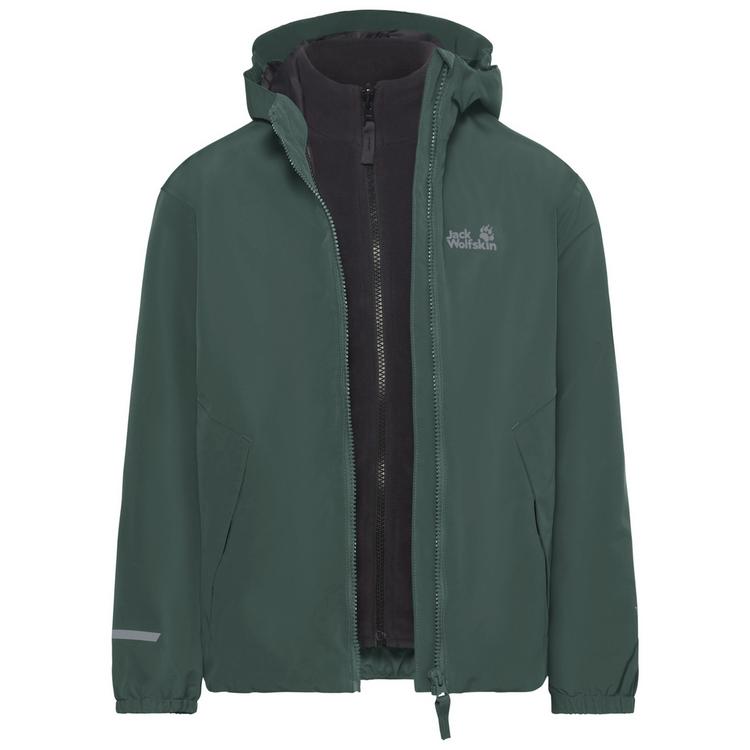 Jack Wolfskin Jack Wolfskin ICELAND 3IN1 JKT K Fleecejacke Kinder - sago palm - 0 | SportScheck