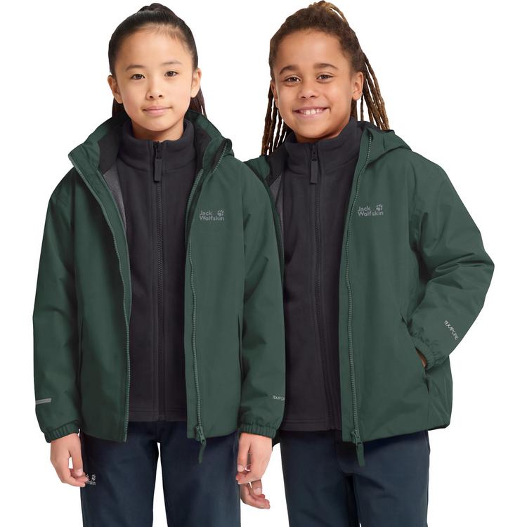 Jack Wolfskin Jack Wolfskin ICELAND 3IN1 JKT K Fleecejacke Kinder - sago palm - 0 | SportScheck