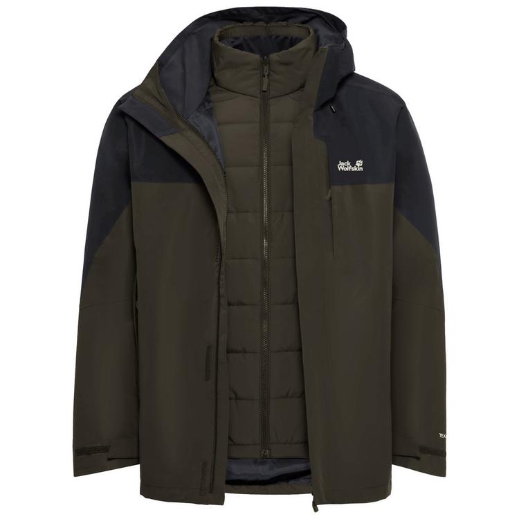 Jack Wolfskin Jack Wolfskin ROMBERG 2 3IN1 JKT M Funktionsjacke Herren - obsidian moss - 0 | SportScheck
