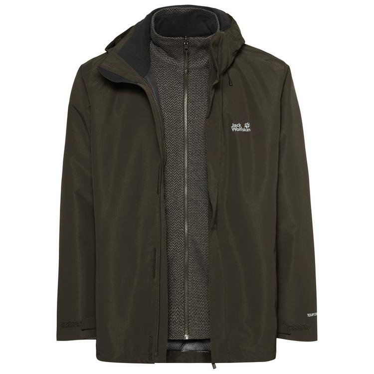 Jack Wolfskin Jack Wolfskin PINETRAIL 3IN1 JKT M Funktionsjacke Herren - obsidian moss - 0 | SportScheck