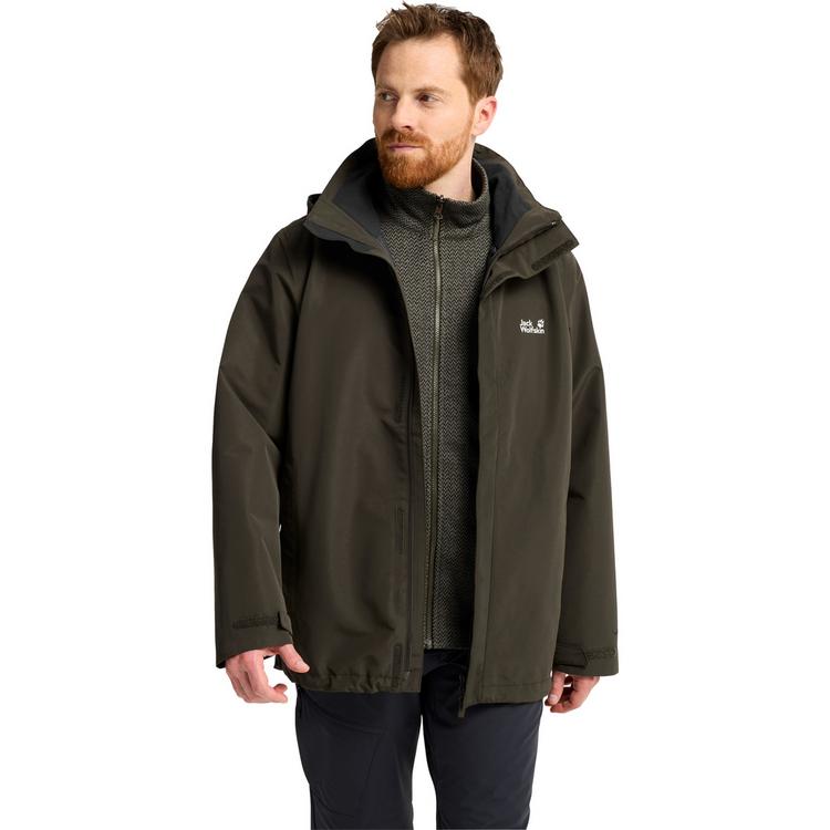Jack Wolfskin Jack Wolfskin PINETRAIL 3IN1 JKT M Funktionsjacke Herren - obsidian moss - 0 | SportScheck