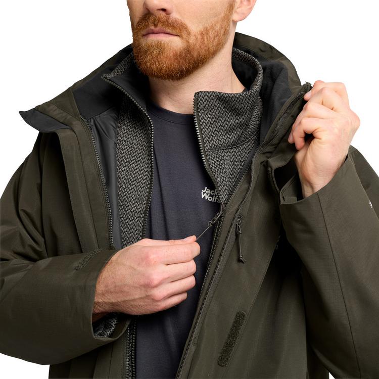 Jack Wolfskin Jack Wolfskin PINETRAIL 3IN1 JKT M Funktionsjacke Herren - obsidian moss - 1 | SportScheck