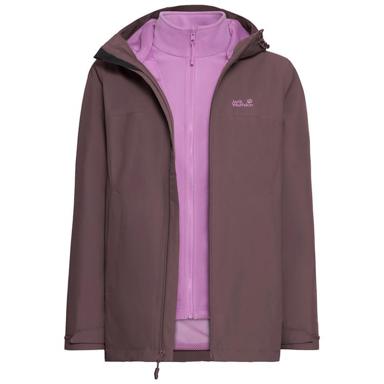 Jack Wolfskin Jack Wolfskin MOONRISE 2 3IN1 JKT W Funktionsjacke Damen - sheer plum - 0 | SportScheck