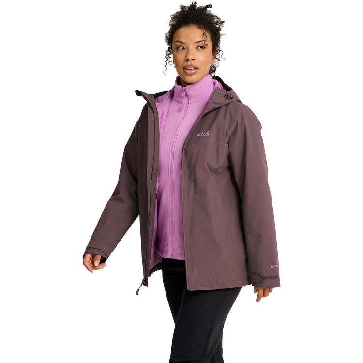 Jack Wolfskin Jack Wolfskin MOONRISE 2 3IN1 JKT W Funktionsjacke Damen - sheer plum - 0 | SportScheck