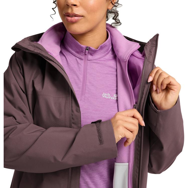 Jack Wolfskin Jack Wolfskin MOONRISE 2 3IN1 JKT W Funktionsjacke Damen - sheer plum - 0 | SportScheck