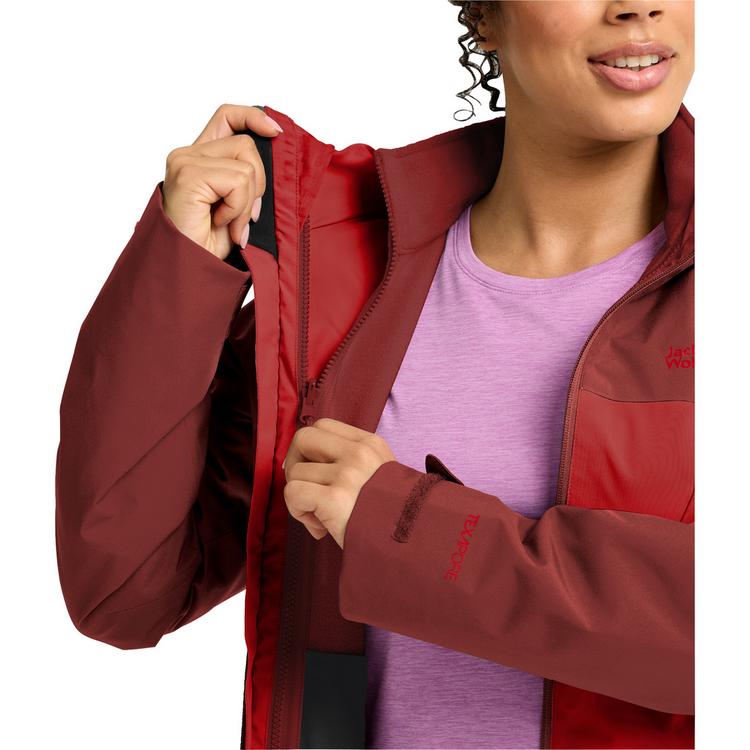 Jack Wolfskin Jack Wolfskin MOONRISE 2 3IN1 JKT W Funktionsjacke Damen - siren red - 0 | SportScheck