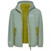 Jack Wolfskin ICELAND 3IN1 JKT K Fleecejacke Kinder - green zinnia