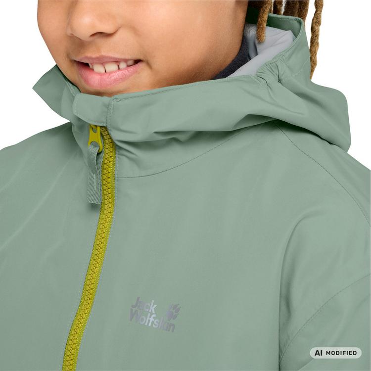 Jack Wolfskin Jack Wolfskin ICELAND 3IN1 JKT K Fleecejacke Kinder - green zinnia - 4 | SportScheck