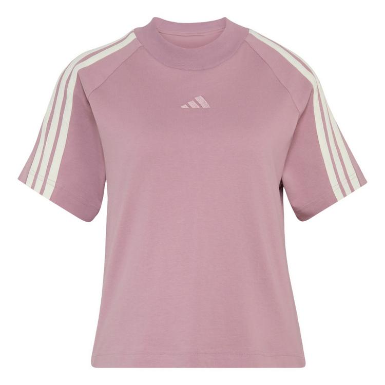 adidas adidas ADIDAS KIT 3-STREIFEN T-SHIRT T-Shirt Damen - Magic Mauve / Off White - 0 | SportScheck
