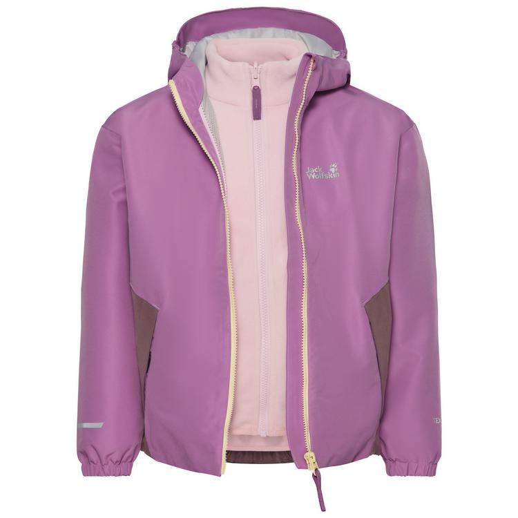 Jack Wolfskin Jack Wolfskin ICELAND 3IN1 JKT K Fleecejacke Kinder - vivid orchid - 0 | SportScheck