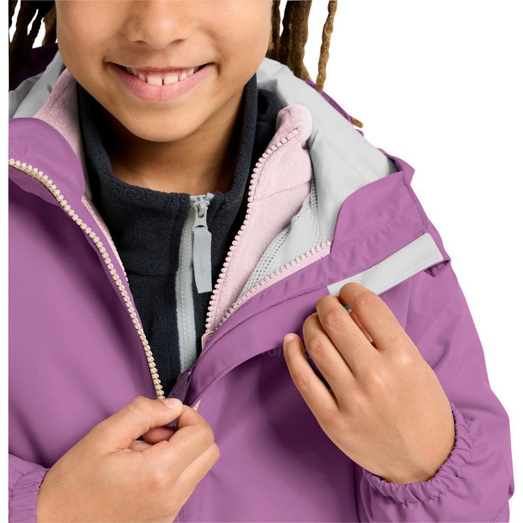 Jack Wolfskin Jack Wolfskin ICELAND 3IN1 JKT K Fleecejacke Kinder - vivid orchid - 1 | SportScheck