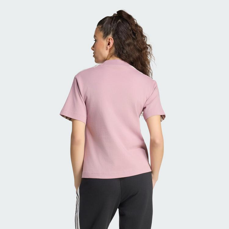 adidas adidas ADIDAS KIT 3-STREIFEN T-SHIRT T-Shirt Damen - Magic Mauve / Off White - 1 | SportScheck