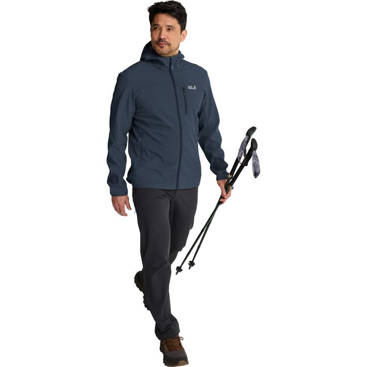 Jack Wolfskin Jack Wolfskin WILD WINDS HOODED JKT M Funktionsjacke Herren - midnight sky - 2 | SportScheck