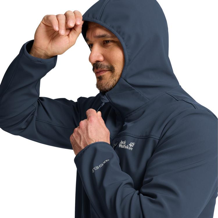 Jack Wolfskin Jack Wolfskin WILD WINDS HOODED JKT M Funktionsjacke Herren - midnight sky - 2 | SportScheck