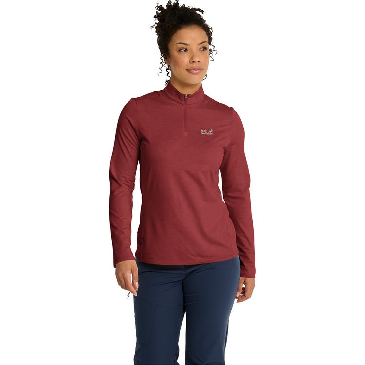 Jack Wolfskin Jack Wolfskin TRAIL HZ W Funktionsshirt Damen - merlot - 0 | SportScheck