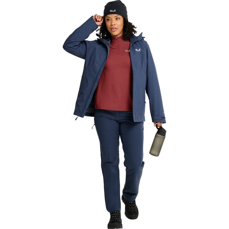 Jack Wolfskin Jack Wolfskin TRAIL HZ W Funktionsshirt Damen - merlot - 2 | SportScheck