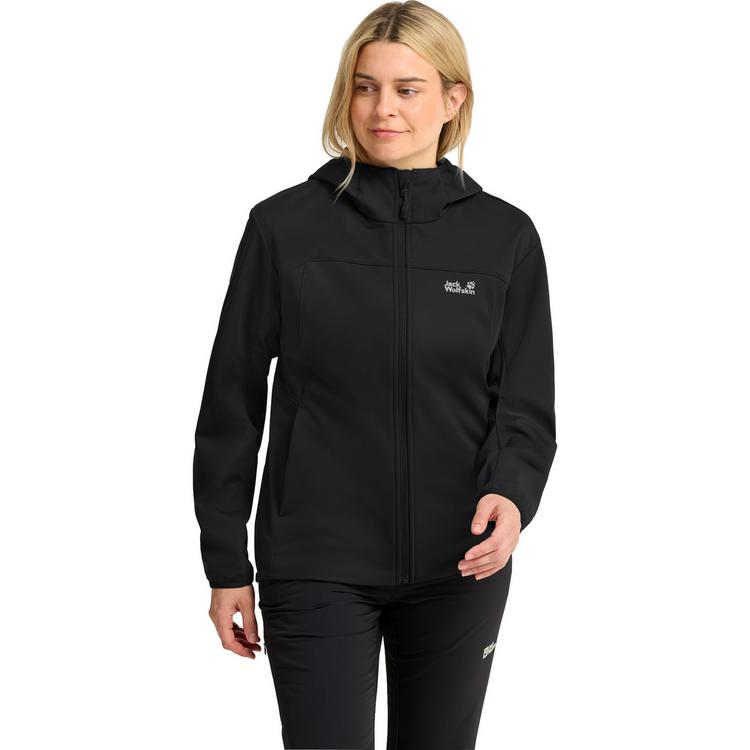 Jack Wolfskin Jack Wolfskin WINDHAIN 2 HOODY W Funktionsjacke Damen - black - 0 | SportScheck
