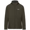 Jack Wolfskin WILD WINDS HOODED JKT M Funktionsjacke Herren - obsidian moss