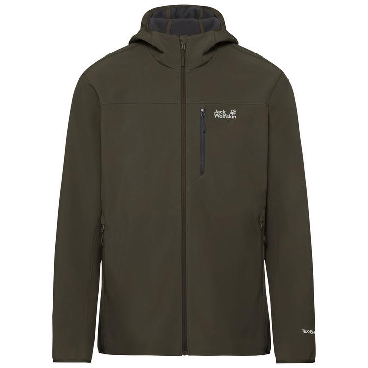 Jack Wolfskin Jack Wolfskin WILD WINDS HOODED JKT M Funktionsjacke Herren - obsidian moss - 0 | SportScheck