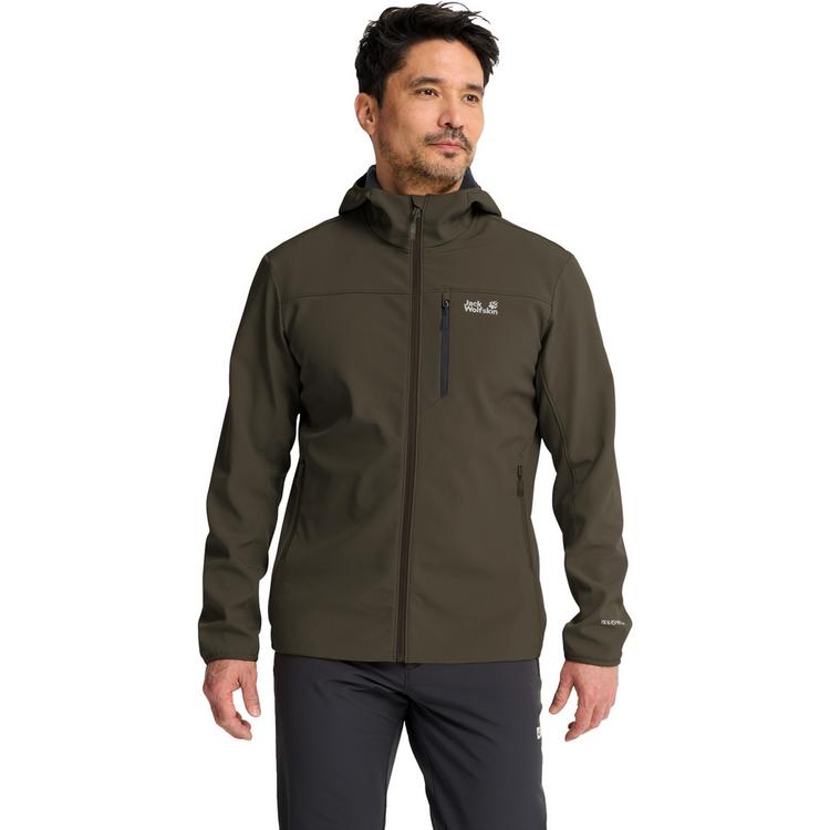 Jack Wolfskin Jack Wolfskin WILD WINDS HOODED JKT M Funktionsjacke Herren - obsidian moss - 0 | SportScheck
