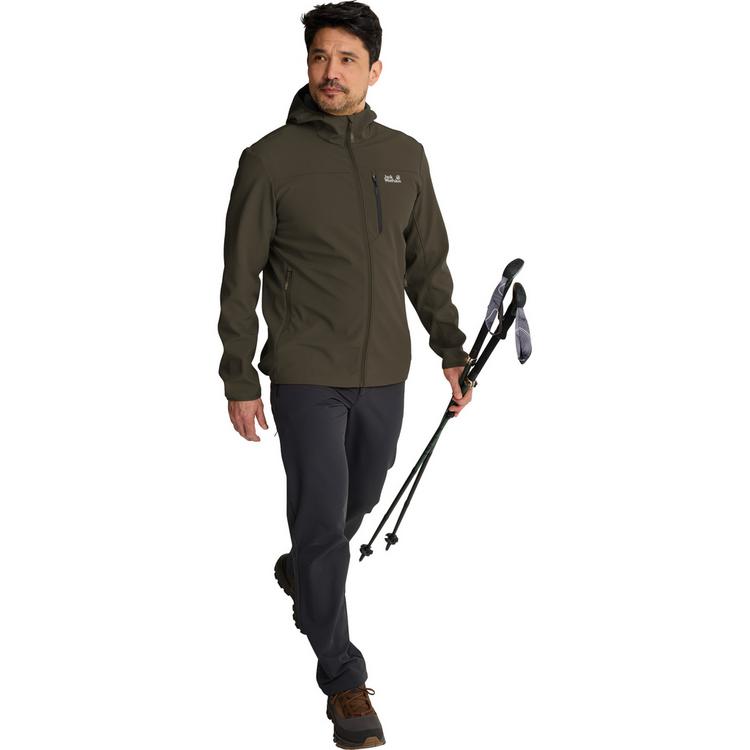 Jack Wolfskin Jack Wolfskin WILD WINDS HOODED JKT M Funktionsjacke Herren - obsidian moss - 2 | SportScheck