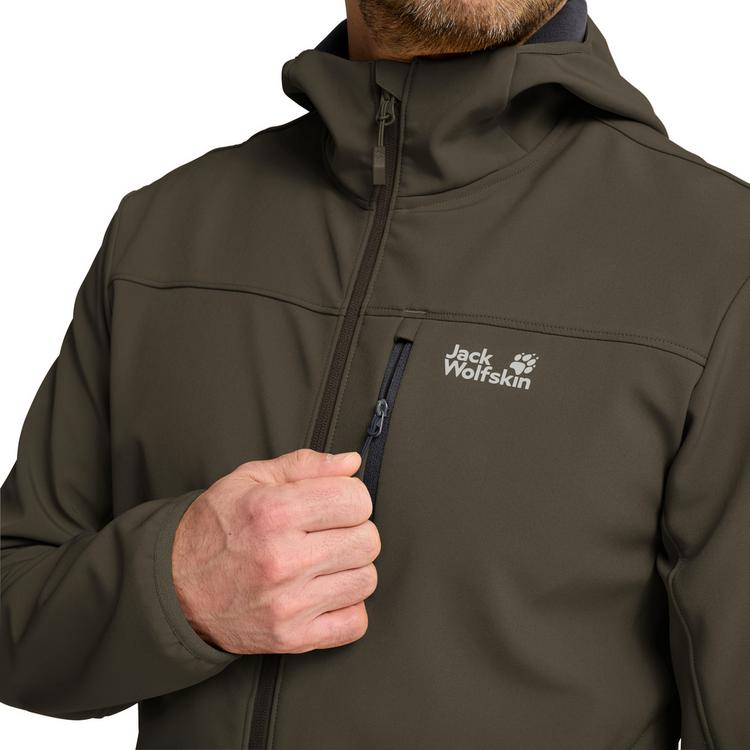 Jack Wolfskin Jack Wolfskin WILD WINDS HOODED JKT M Funktionsjacke Herren - obsidian moss - 1 | SportScheck