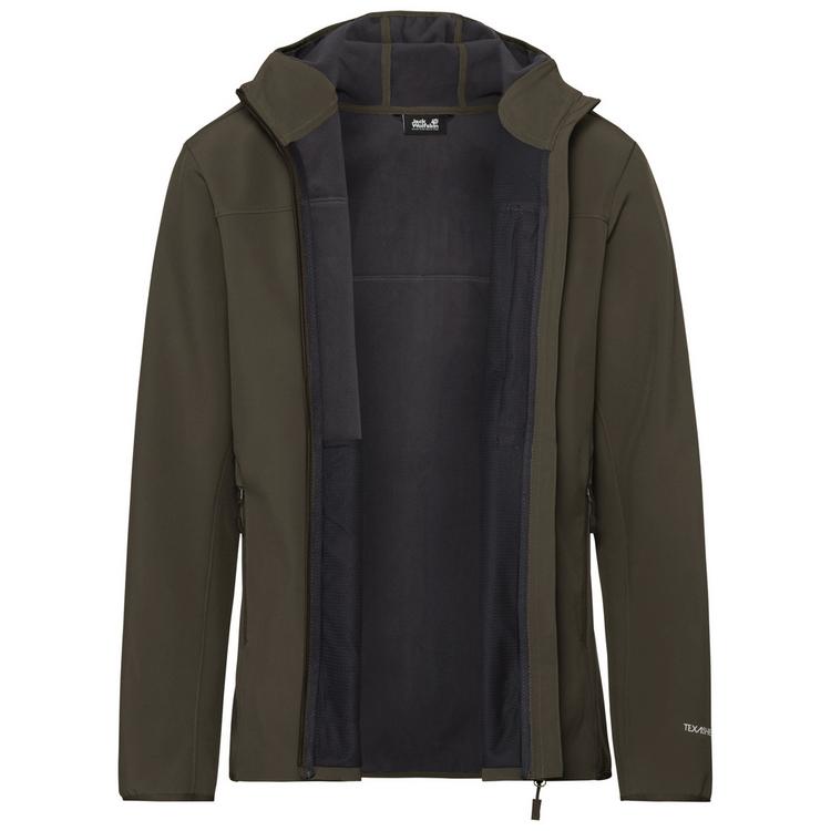Jack Wolfskin Jack Wolfskin WILD WINDS HOODED JKT M Funktionsjacke Herren - obsidian moss - 3 | SportScheck