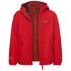 Jack Wolfskin ICELAND 3IN1 JKT K Fleecejacke Kinder - siren red