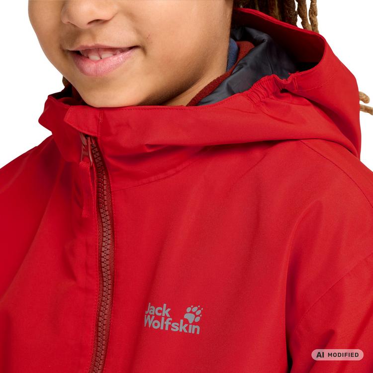 Jack Wolfskin Jack Wolfskin ICELAND 3IN1 JKT K Fleecejacke Kinder - siren red - 2 | SportScheck