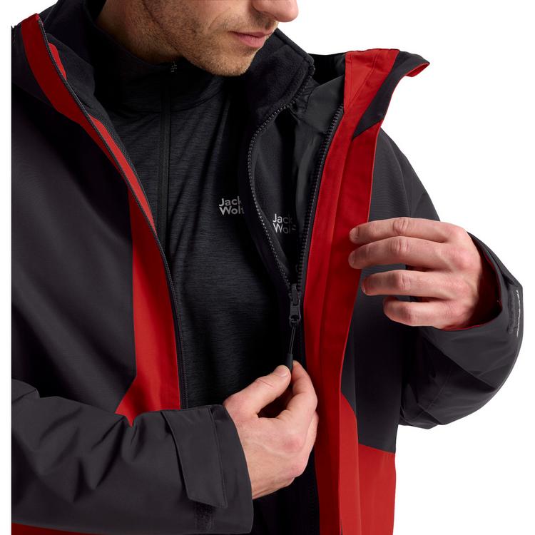 Jack Wolfskin Jack Wolfskin STONETRAIL 3IN1 JKT M Funktionsjacke Herren - siren red - 0 | SportScheck