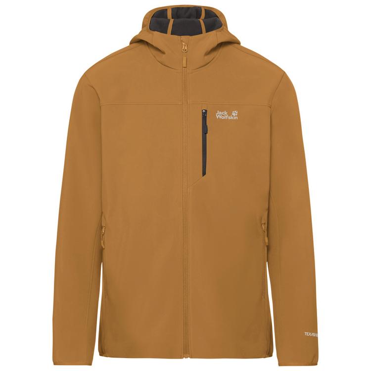 Jack Wolfskin Jack Wolfskin WILD WINDS HOODED JKT M Funktionsjacke Herren - peanut - 0 | SportScheck