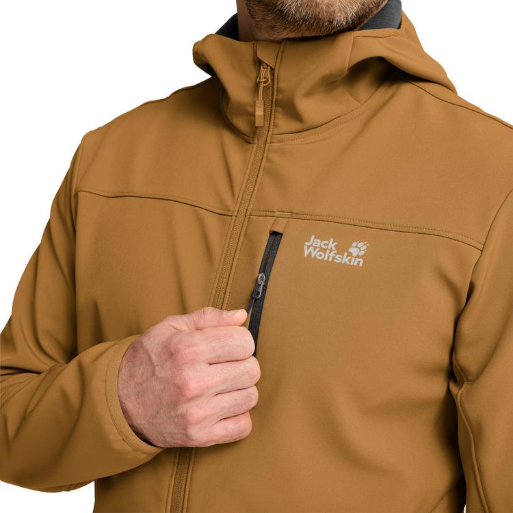Jack Wolfskin Jack Wolfskin WILD WINDS HOODED JKT M Funktionsjacke Herren - peanut - 1 | SportScheck