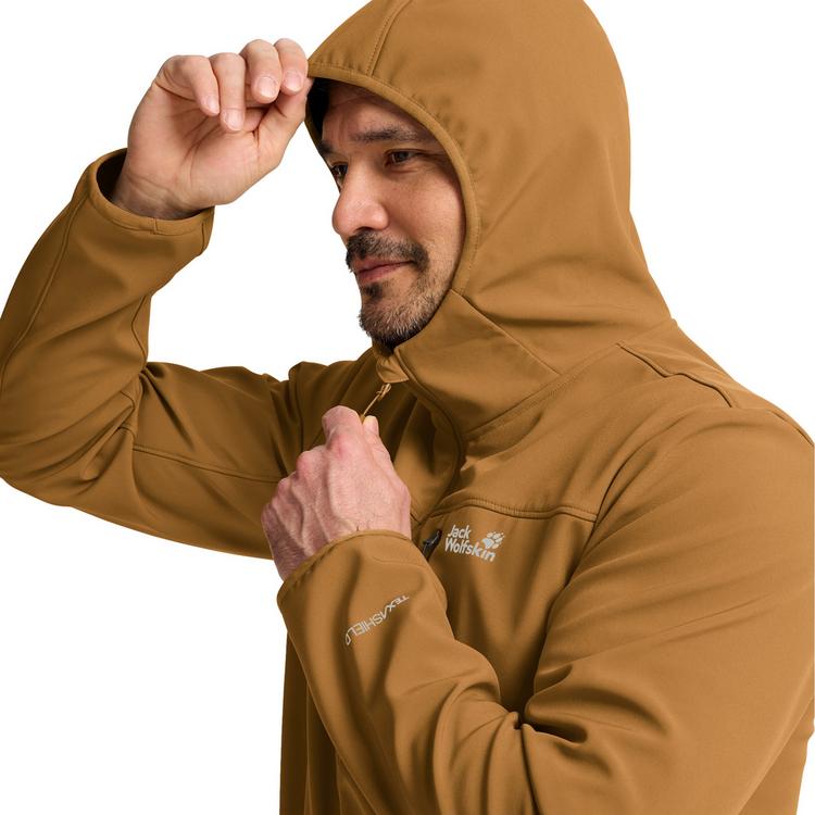Jack Wolfskin Jack Wolfskin WILD WINDS HOODED JKT M Funktionsjacke Herren - peanut - 2 | SportScheck