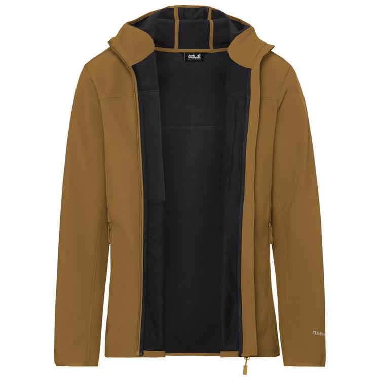 Jack Wolfskin Jack Wolfskin WILD WINDS HOODED JKT M Funktionsjacke Herren - peanut - 3 | SportScheck