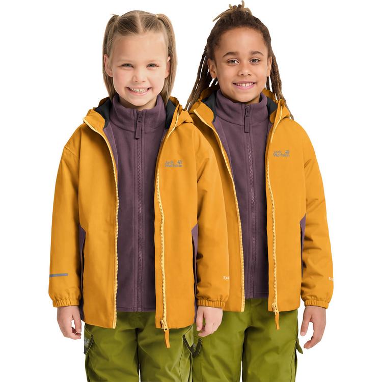 Jack Wolfskin Jack Wolfskin ICELAND 3IN1 JKT K Fleecejacke Kinder - burly yellow JW - 0 | SportScheck