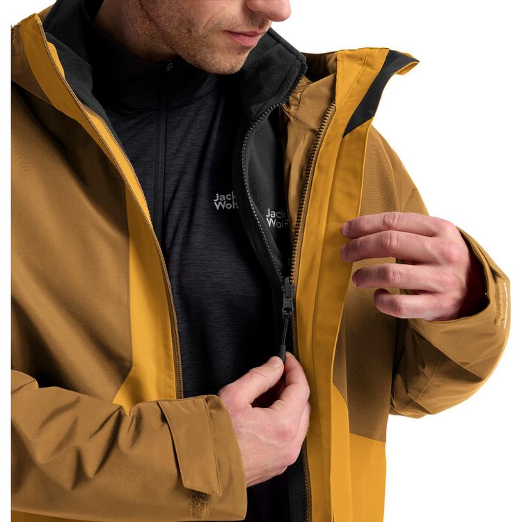 Jack Wolfskin Jack Wolfskin STONETRAIL 3IN1 JKT M Funktionsjacke Herren - burly yellow JW - 0 | SportScheck