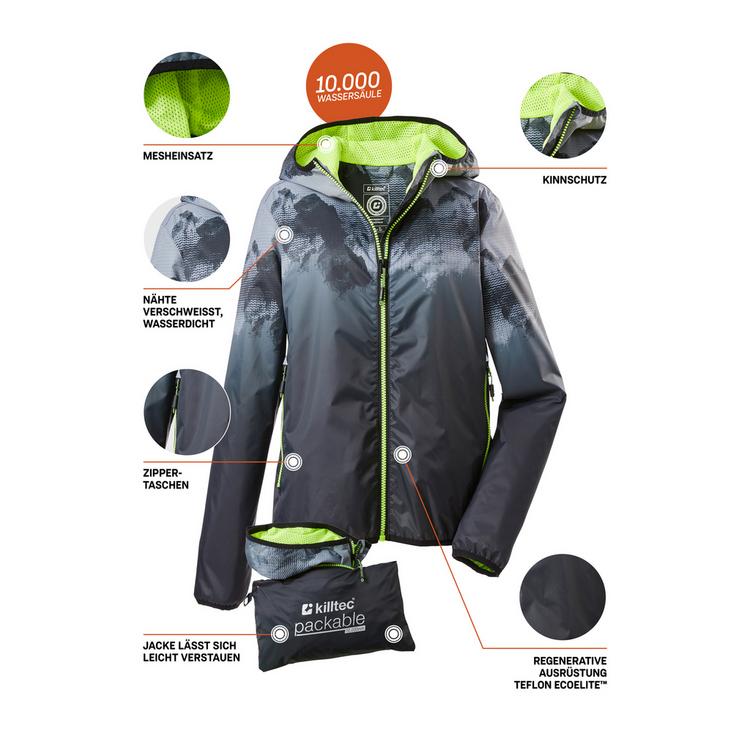 KILLTEC KILLTEC Lyse Funktionsjacke Jungen - Schwarz0110 - 10 | SportScheck