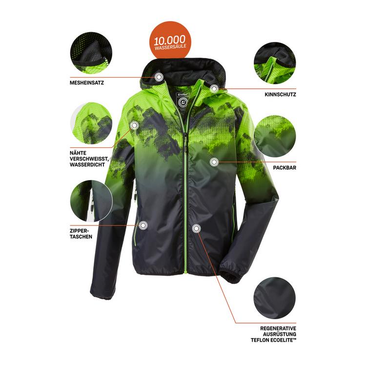 KILLTEC KILLTEC Lyse Funktionsjacke Jungen - Gr&uuml;n2037 - 8 | SportScheck