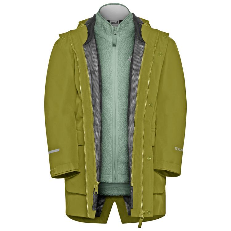 Jack Wolfskin Jack Wolfskin 3IN1 CANVEY KIDS Funktionsjacke Kinder - khaki green - 0 | SportScheck