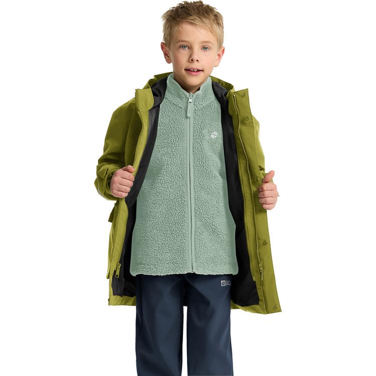 Jack Wolfskin Jack Wolfskin 3IN1 CANVEY KIDS Funktionsjacke Kinder - khaki green - 2 | SportScheck