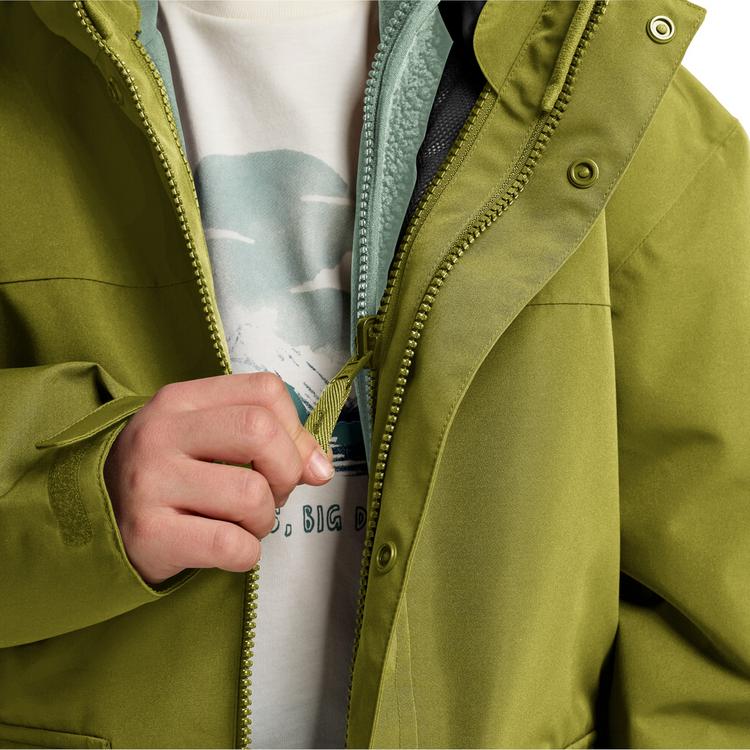 Jack Wolfskin Jack Wolfskin 3IN1 CANVEY KIDS Funktionsjacke Kinder - khaki green - 2 | SportScheck