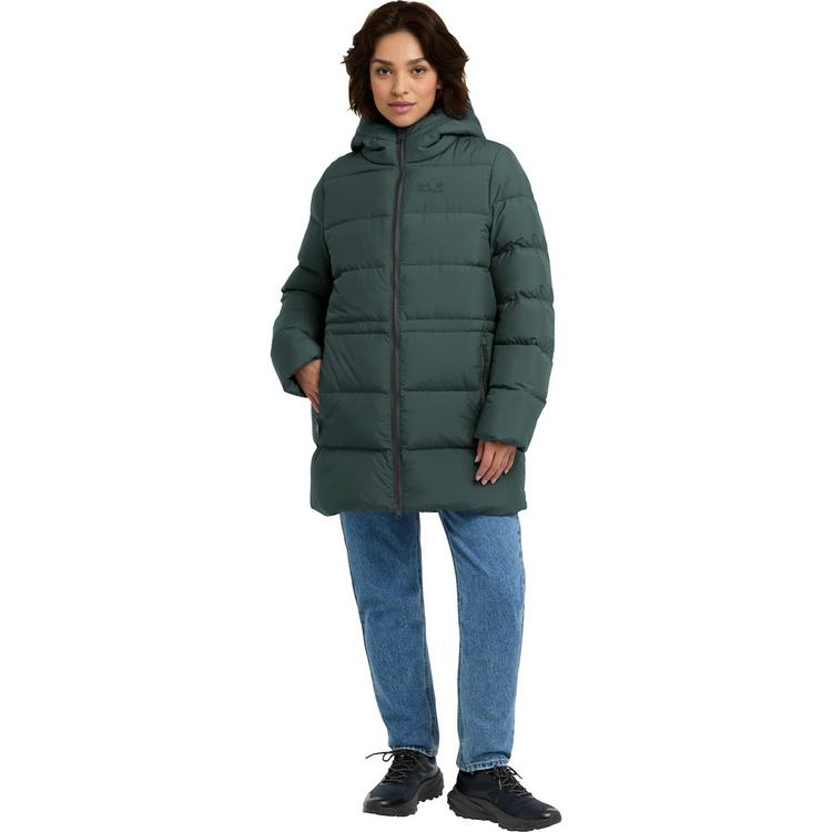 Jack Wolfskin Jack Wolfskin FROZEN PALACE LONG JKT W RDS Daunenjacke Damen - sago palm - 0 | SportScheck