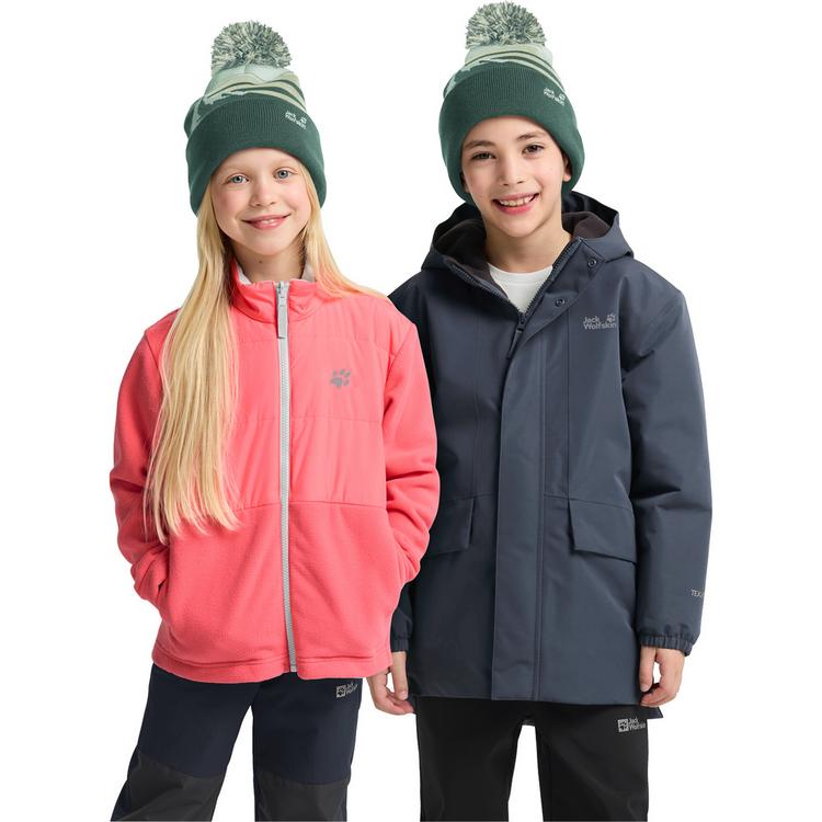Jack Wolfskin Jack Wolfskin STRIPY POMPOM BEANIE K Stirnband Kinder - sago palm - 0 | SportScheck