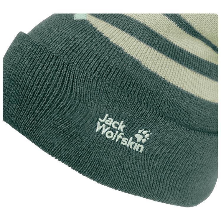 Jack Wolfskin Jack Wolfskin STRIPY POMPOM BEANIE K Stirnband Kinder - sago palm - 0 | SportScheck