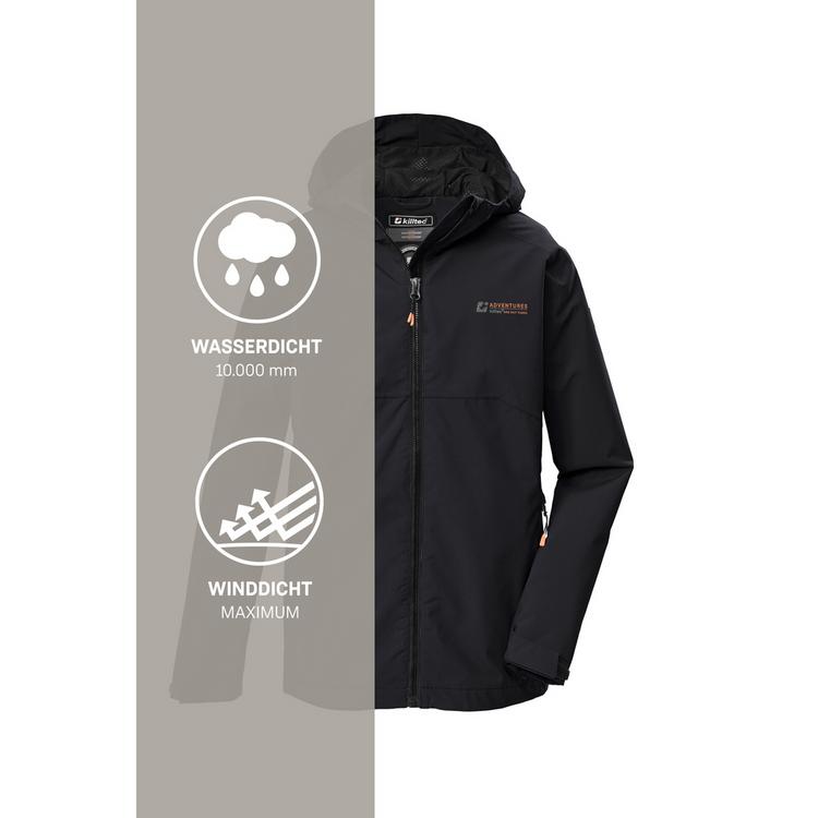 KILLTEC KILLTEC KOS 146 BYS JCKT Softshelljacke Kinder - Schwarz0110 - 4 | SportScheck