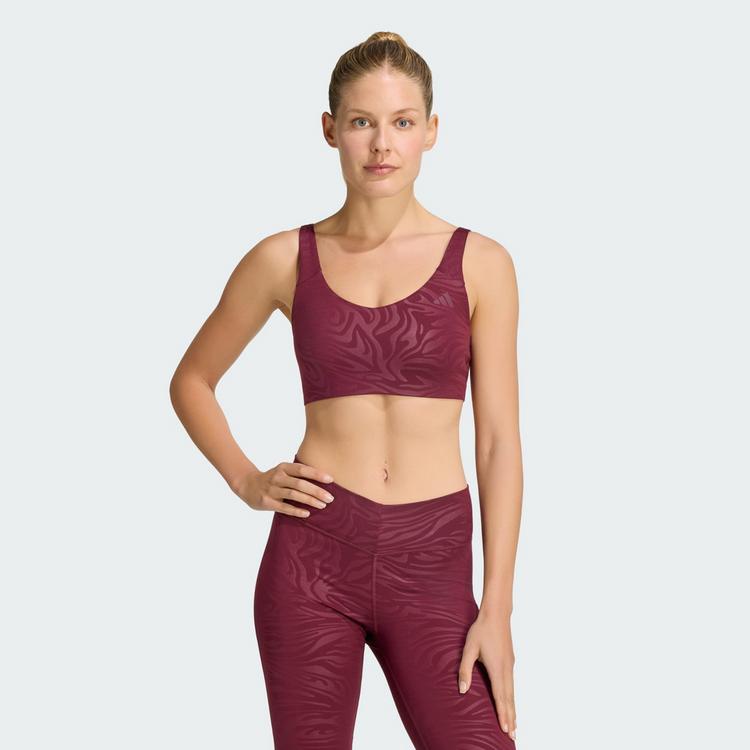 adidas adidas All Me Essentials Grafik Sport-BH, BH Damen - Maroon - 0 | SportScheck