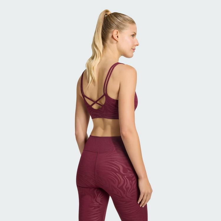 adidas adidas All Me Essentials Grafik Sport-BH, BH Damen - Maroon - 1 | SportScheck